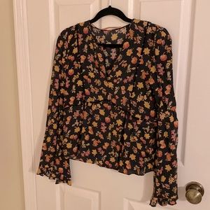 Zara boho blouse xs